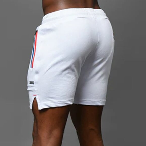 Andrew Christian Hero Training Shorts (6" Inseam) - WHITE / L - Picture 2 of 3